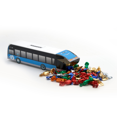 Autobús con caramelos