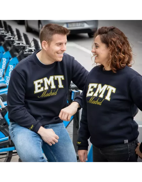 Sudadera estilo universitario EMT Madrid