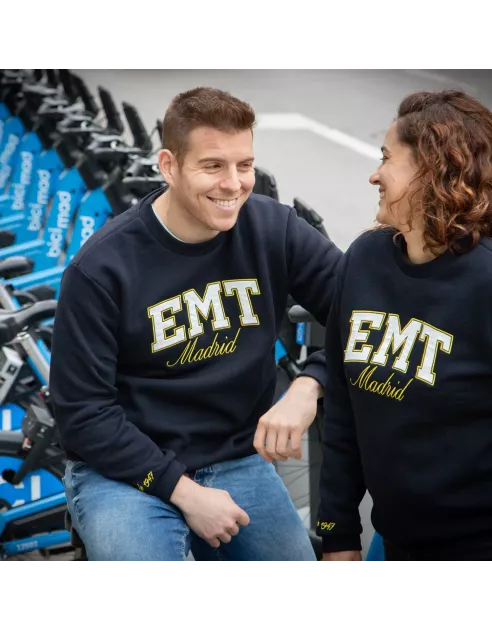 Sudadera estilo universitario EMT Madrid