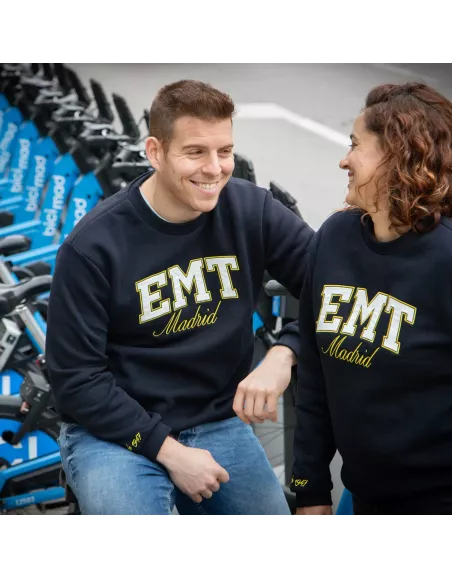 Sudadera estilo universitario EMT Madrid