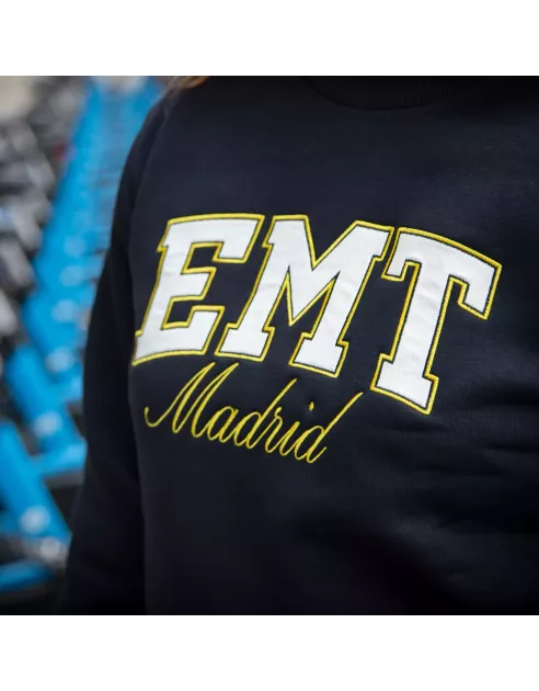 Sudadera estilo universitario EMT Madrid