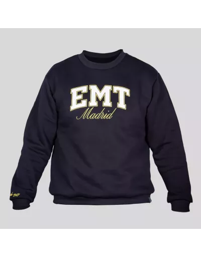Sudadera estilo universitario EMT Madrid