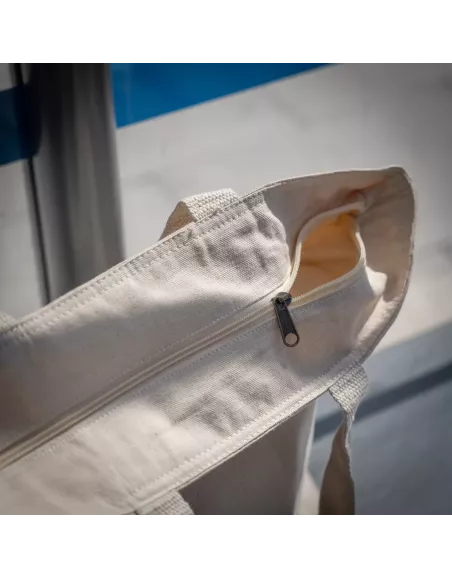 Bolsa de tela en algodón orgánico con motivos impresos de bicimad.