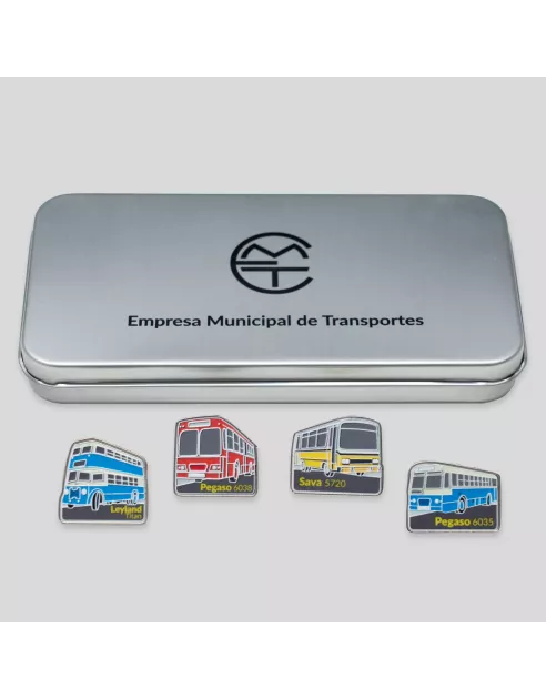 Caja de insignias autobuses históricos