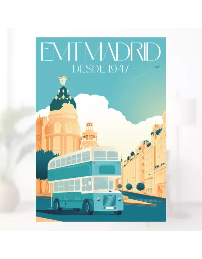 Lámina EMT Madrid Leyland