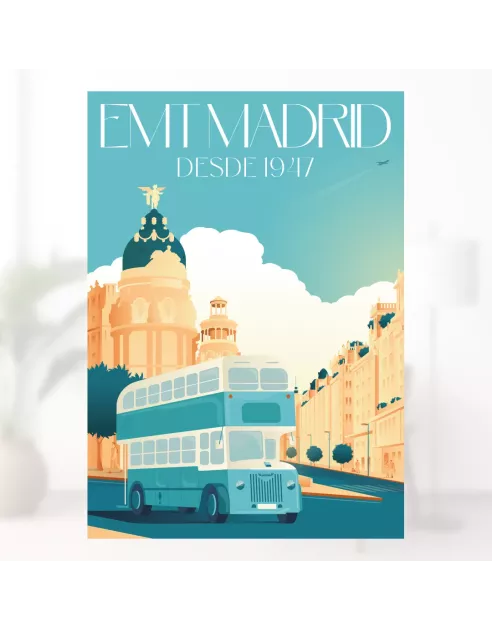 Lámina EMT Madrid Leyland