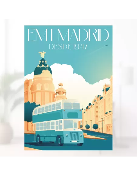 Lámina EMT Madrid Leyland