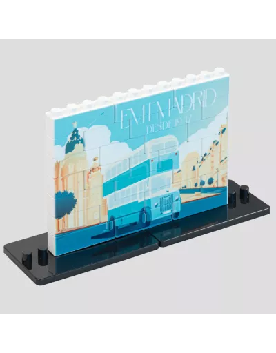 Puzle de construcción vertical de 27 piezas con doble peana. 2