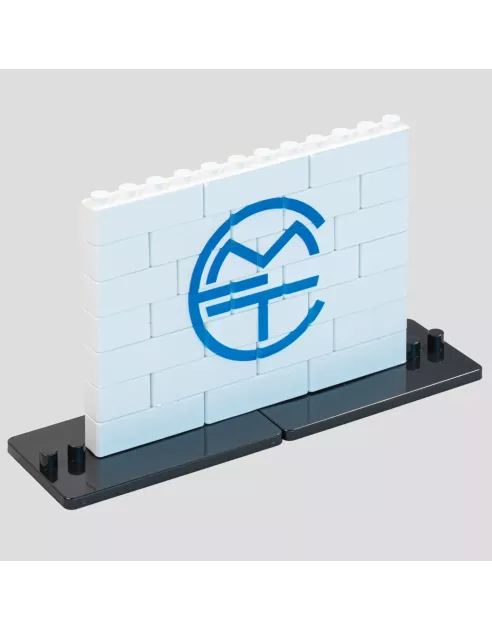 Puzle de construcción vertical de 27 piezas con doble peana.