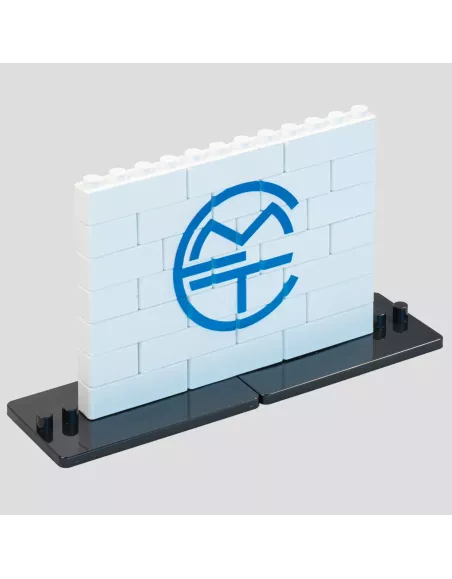 Puzle de construcción vertical de 27 piezas con doble peana.