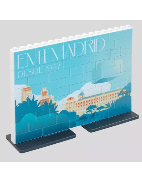 Puzle de construcción vertical de 60 piezas con doble peana