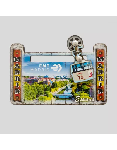 Imán teleférico 3D